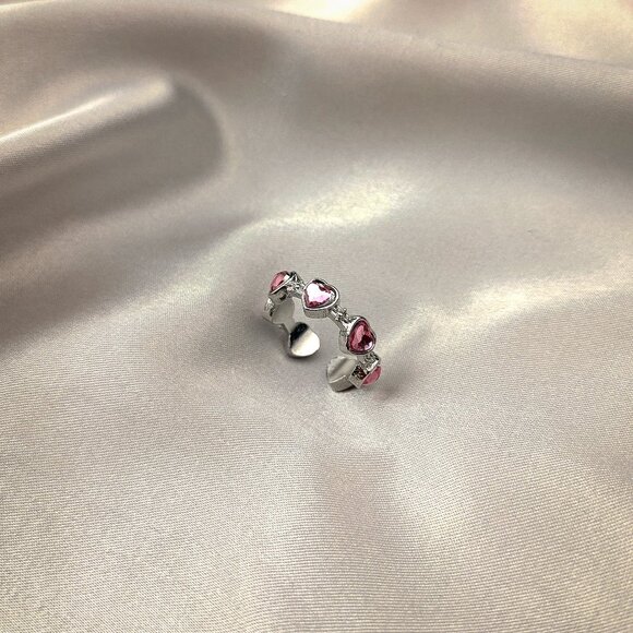Pink Love Personality Opening Ring - Picture 3 of 4